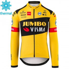 Wielershirt 2020 Team Jumbo-Visma N001 Winter Thermal Fleece